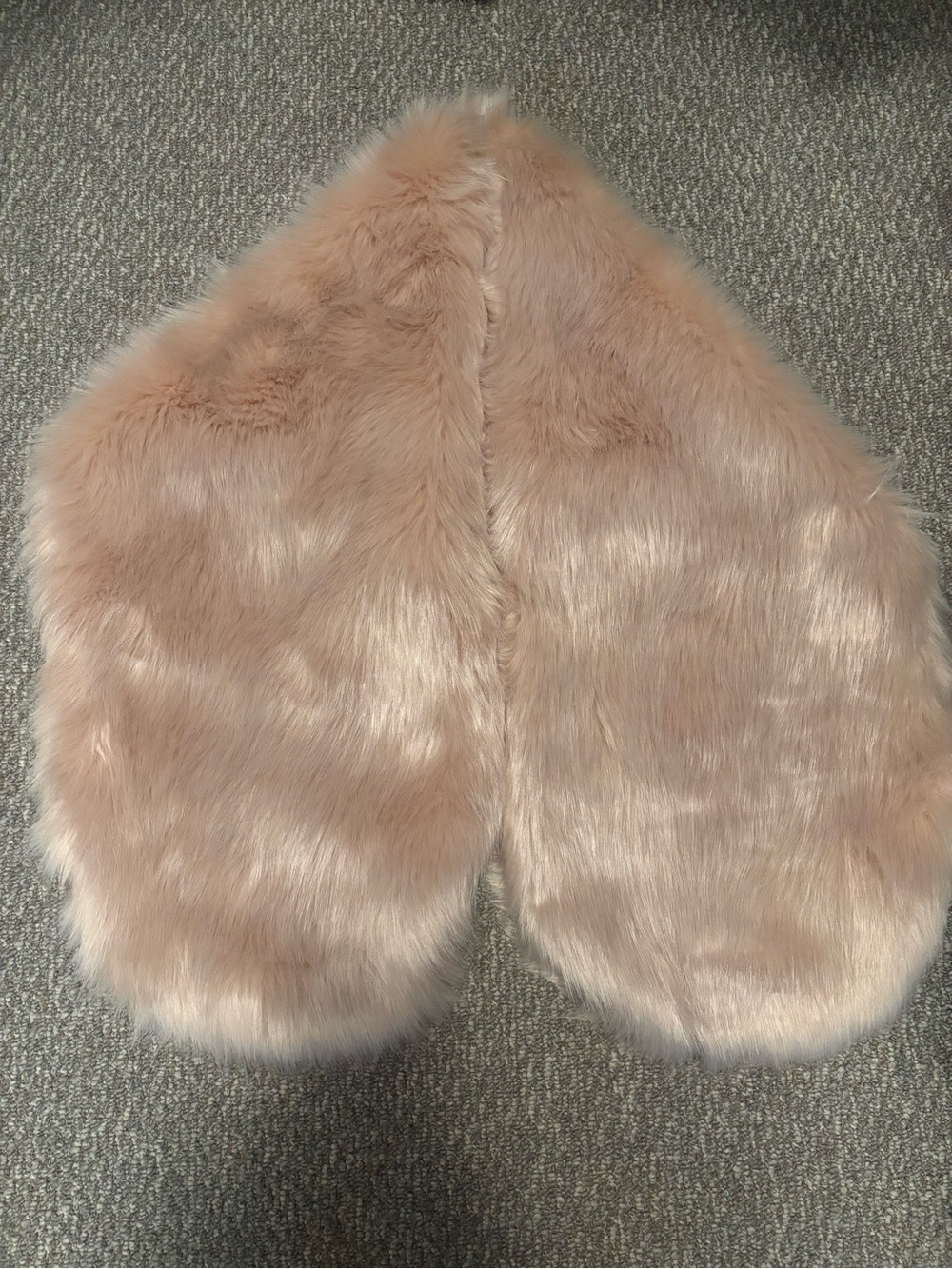 Faux Fur Pink Shawl Scarf